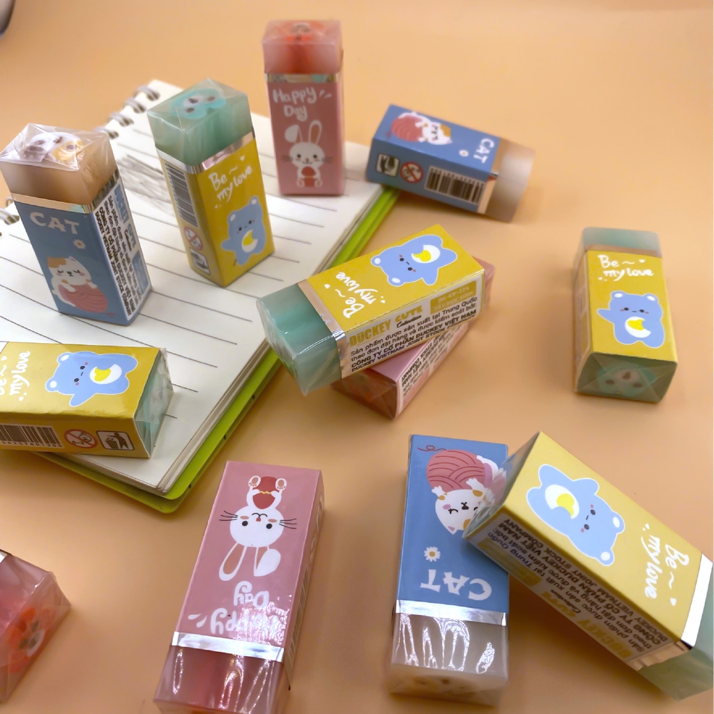 Tẩy DUCKEY hình động vật siêu dễ thương DK-ER-224 🐻🐰🐱✨