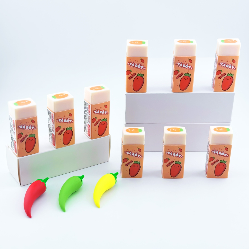 Tẩy DUCKEY hình rau củ siêu dễ thương DK-ER-221 🥕🍆