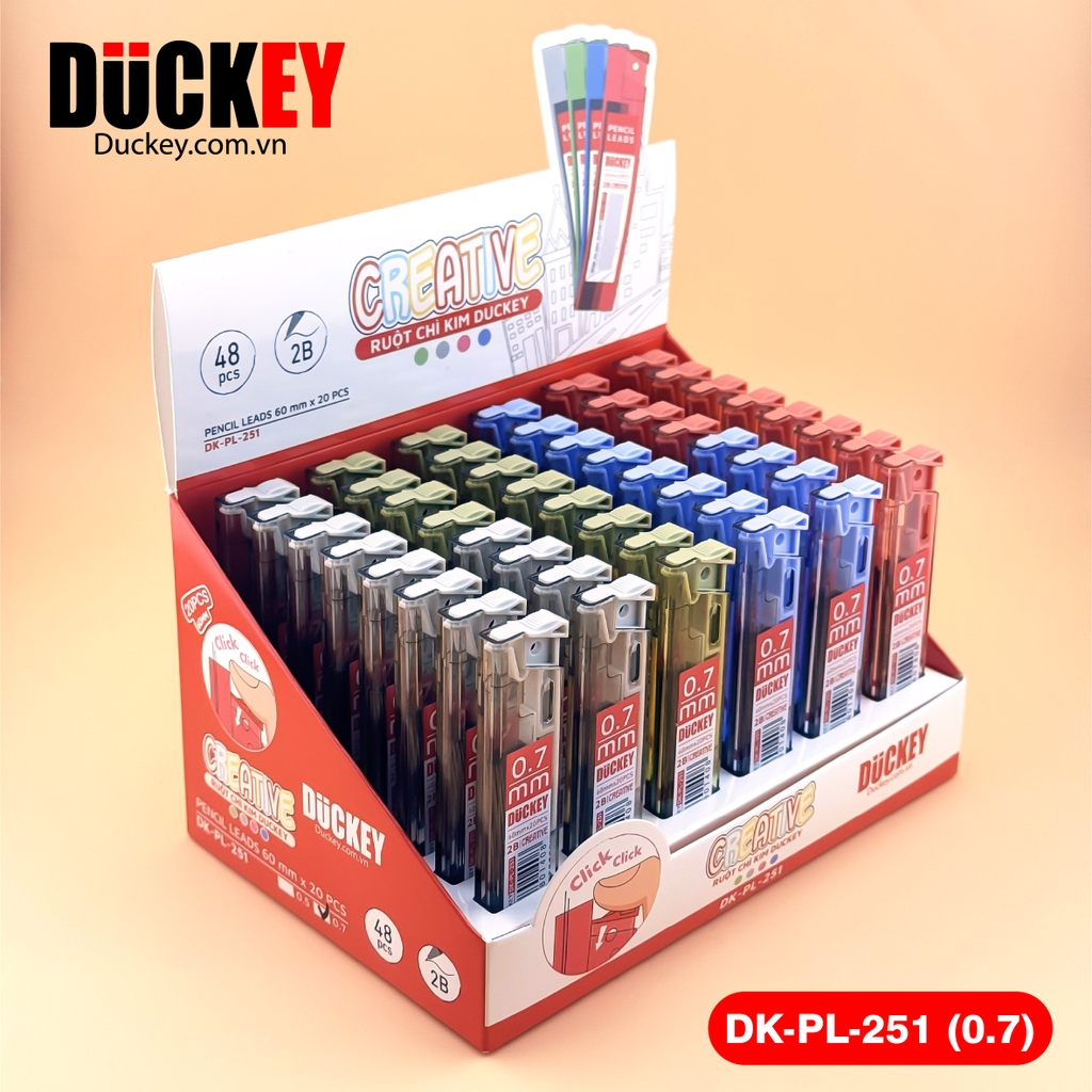 Ngòi chì kim Duckey 2B DK-PL-251 0.7mm viết siêu mượt.