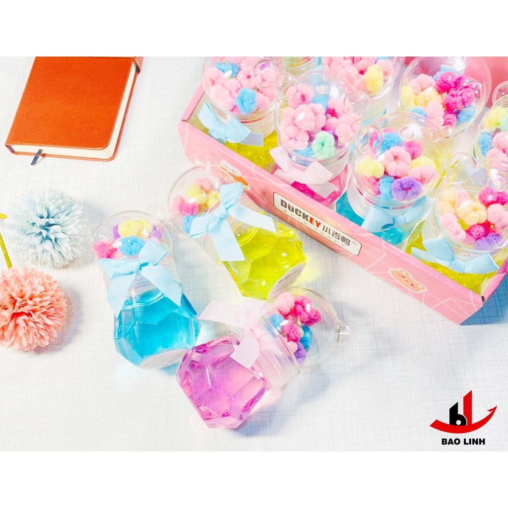 Slime dẻo sắc màu DUCKEY. Slime dẻo XJY-9959 nhiều màu sắc - Đặc biệt tặng kèm dây buộc tóc cho bé.