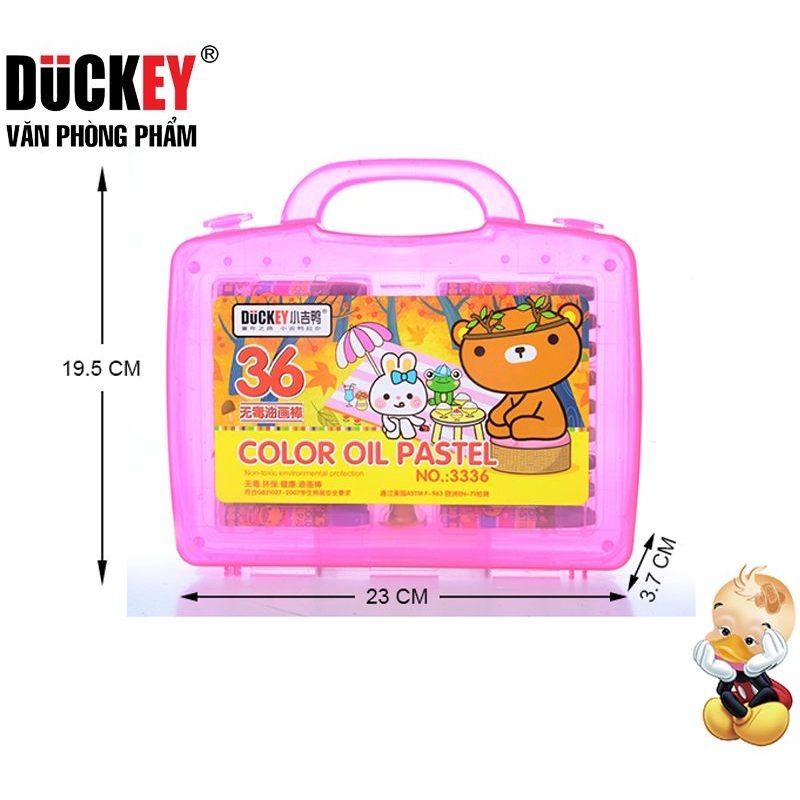 SÁP MÀU DẦU HỘP NHỰA. CHUẨN THƯƠNG HIỆU DUCKEY DÀNH CHO BÉ. MÃ 3312,3324,3336