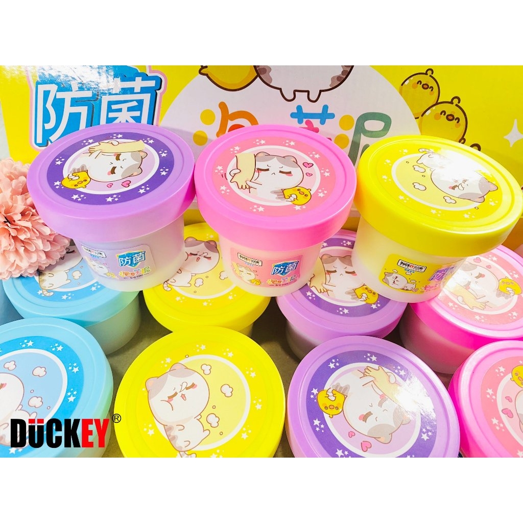 Slime sắc màu DUCKEY. Sản phẩm XJY-9989 là slime dẻo nhiều màu - Sản xuất theo tiêu chuẩn ISO9000 - an toàn cho bé