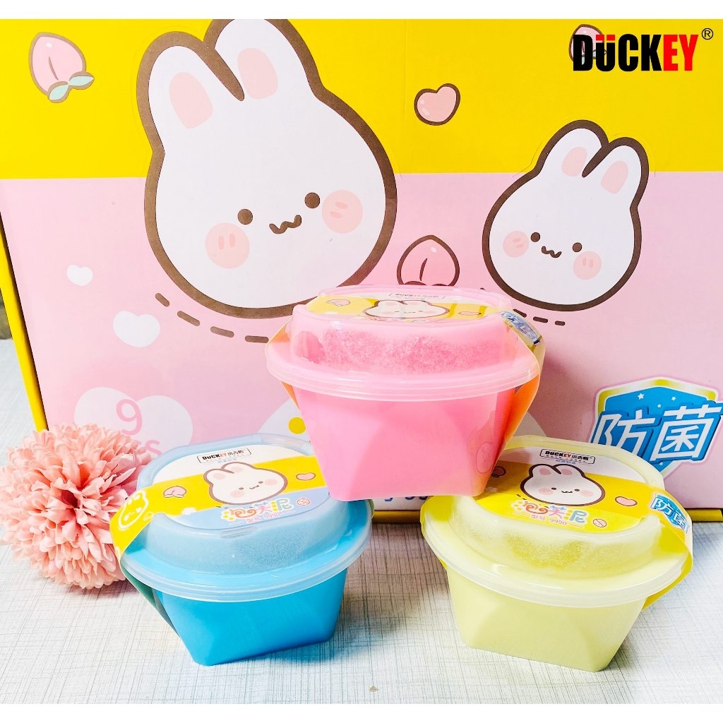 Slime sắc màu DUCKEY. Slime dẻo XJY-9990 nhiều màu sắc - Sản xuất theo tiêu chuẩn ISO9000 - An toàn cho người tiêu dùng.