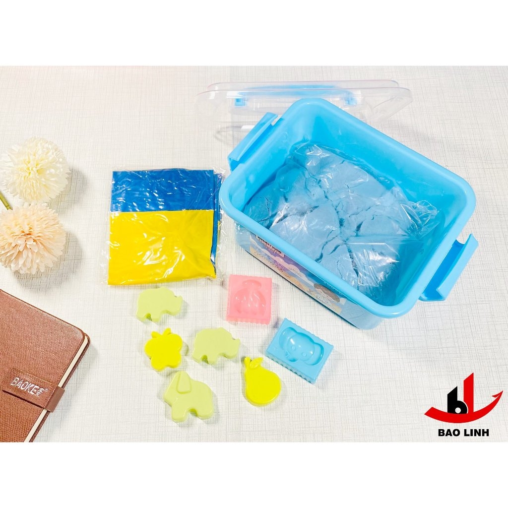 Cát động lực DUCKEY. Bộ sản phẩm XJY-9520 kèm theo khuôn nặn - Trọng lượng 1Kg.