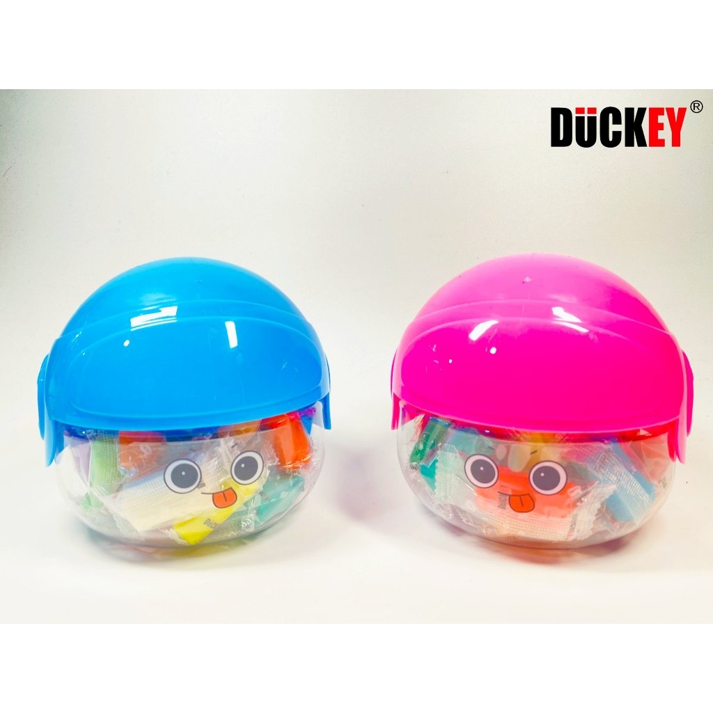 Bộ sản phẩm đất nặn 24 màu DUCKEY. Bộ sản phẩm đất nặn XJY-569 có 24 màu - Có khuôn tặng kèm khi nặn.