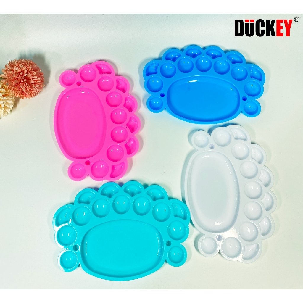 KHAY PHA MÀU VẼ BẰNG NHỰA. THƯƠNG HIỆU DUCKEY. XJY-2028, XJY-2029