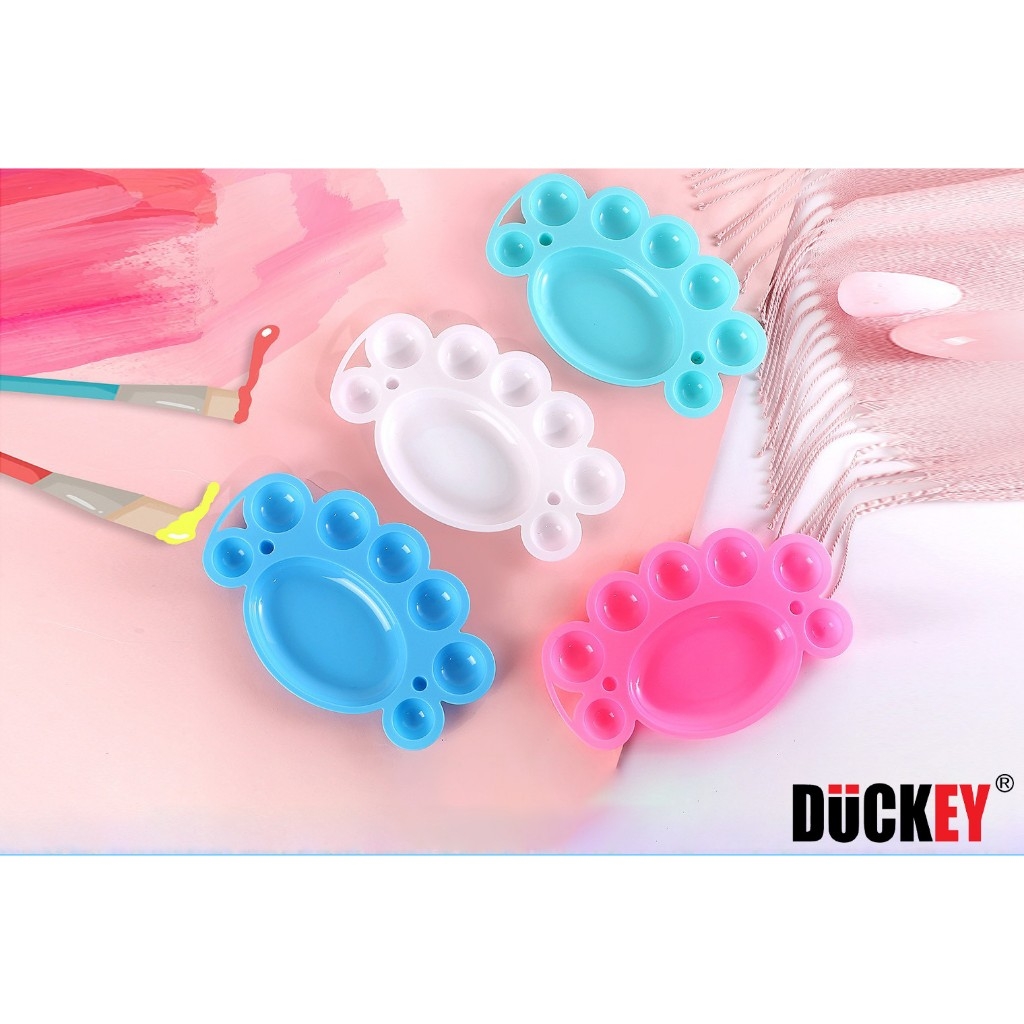 KHAY PHA MÀU VẼ BẰNG NHỰA. THƯƠNG HIỆU DUCKEY. XJY-2028, XJY-2029