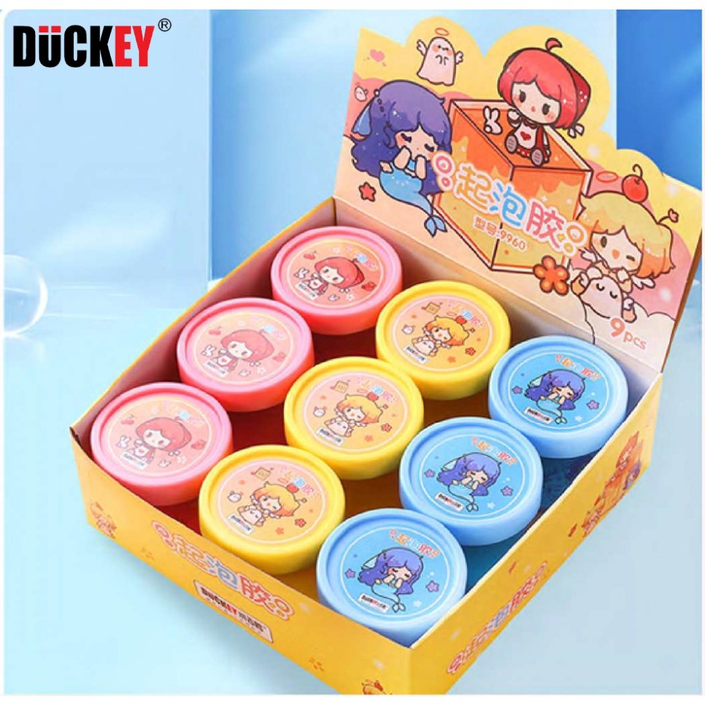 Slime dẻo sắc màu. Thương hiệu DUCKEY. Sản phẩm XJY- 9960 nhiều màu sắc - Dung tích lớn - An toàn cho bé