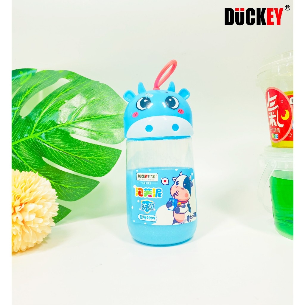 Slime sắc màu thương hiệu DUCKEY. Slime XJY-9999 Hộp hình bò sữa siêu cute - An toàn cho người dùng