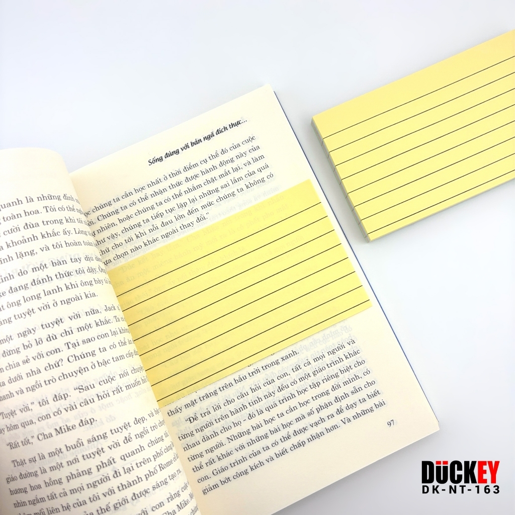 Giấy nhớ dòng kẻ nhiều màu thương hiệu DUCKEY NT-161 NT162 NT163