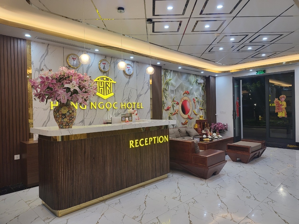 Khu vực lễ tân Khách sạn Hồng Ngọc Hotel