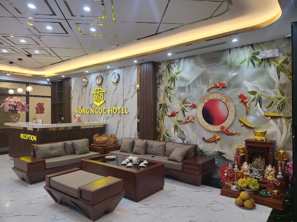 Khu vực lễ tân Khách sạn Hồng Ngọc Hotel