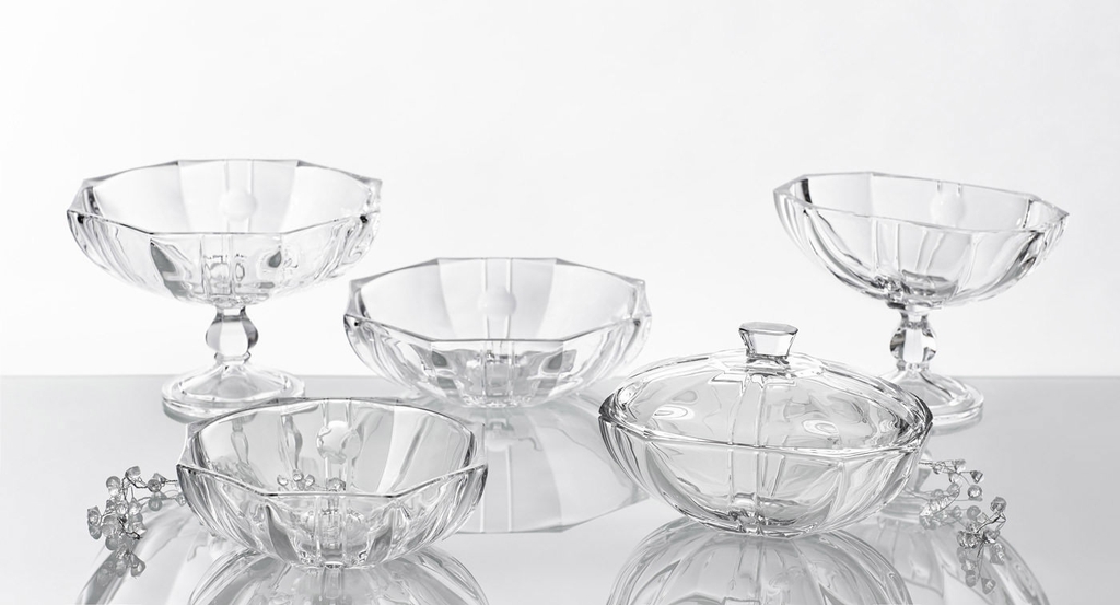 Bát pha lê thả hoa, đựng hoa quả có chân cao 29cm Ba Lan Irena – Hamburg 839335