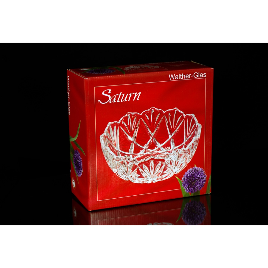 Bát thủy tinh màu đỏ 21cm thả hoa, đựng hoa quả Walther-Glas: Satune Rubin-1206022