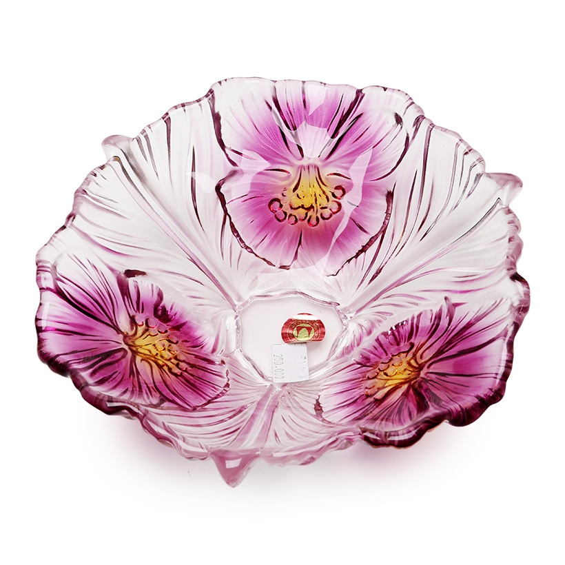 Bát thủy tinh màu tím thả hoa, đựng hoa quả Walther-Glas: Miranda Violet Yellow