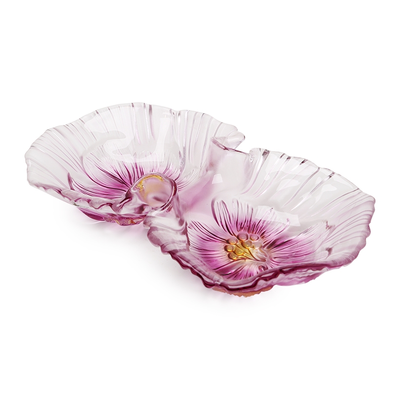 Bát thủy tinh màu tím thả hoa, đựng hoa quả Walther-Glas: Miranda Violet Yellow