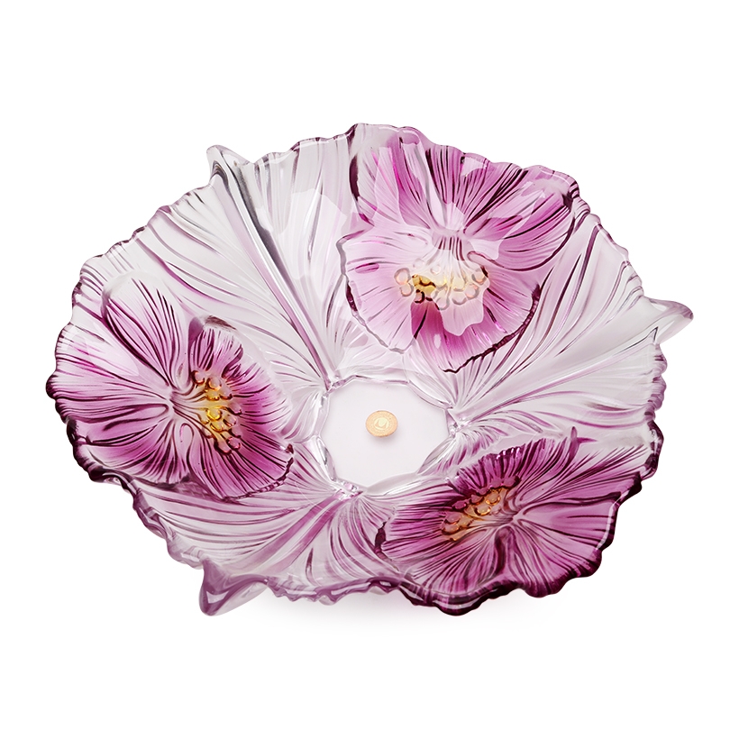 Bát thủy tinh màu tím thả hoa, đựng hoa quả Walther-Glas: Miranda Violet Yellow