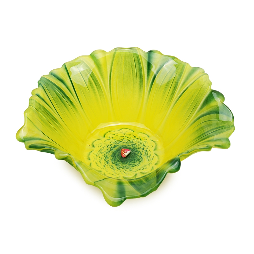 Bát thủy tinh màu xanh lá cây thả hoa, đựng hoa quả Walther-Glas: Susanna Jungle