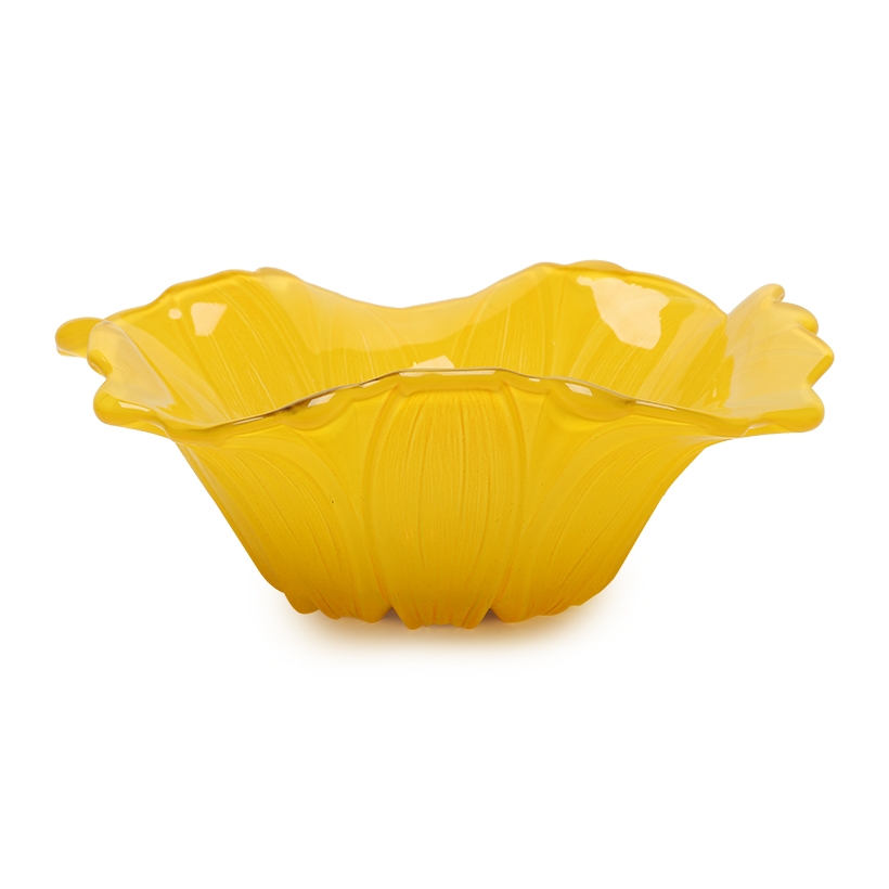 Bát thủy tinh màu vàng thả hoa, đựng hoa quả Walther-Glas: Susanna Sunflower-1202055