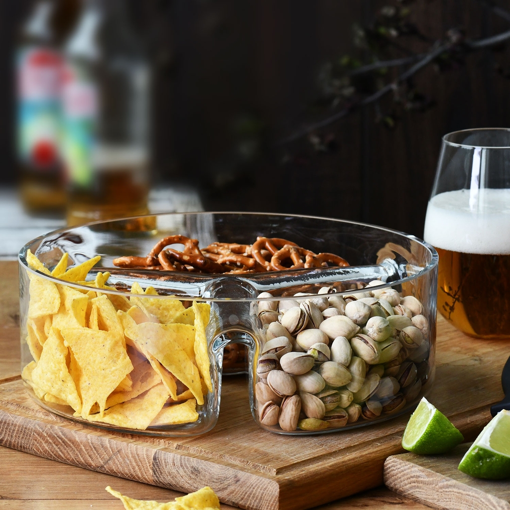 Khay pha lê handmade đựng mứt, ô mai, bánh kẹo Tết 24cm Ba Lan Krosno-791302