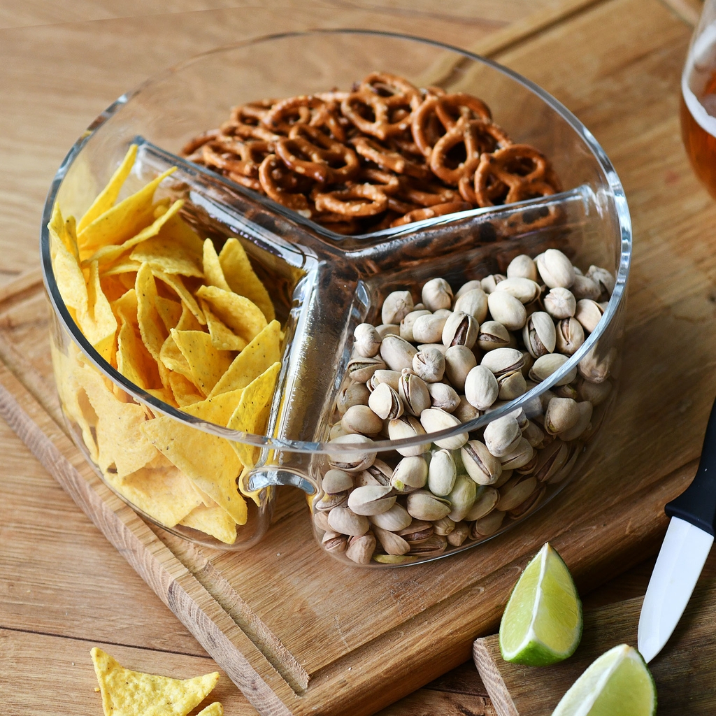 Khay pha lê handmade đựng mứt, ô mai, bánh kẹo Tết 24cm Ba Lan Krosno-791302