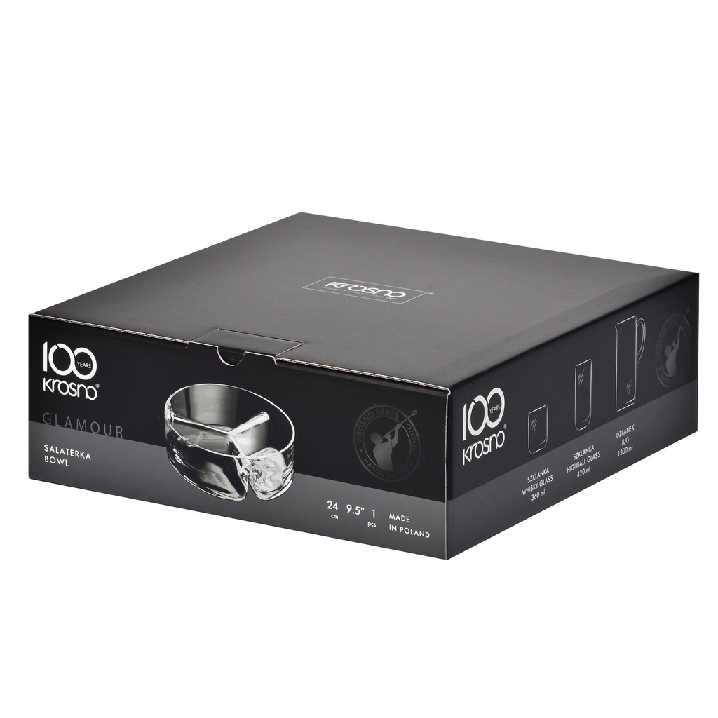 Khay pha lê handmade đựng mứt, ô mai, bánh kẹo Tết 24cm Ba Lan Krosno-791302