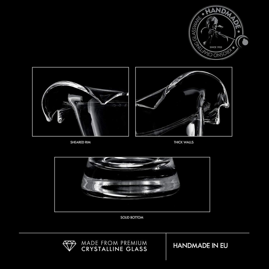 Bình hoa pha lê WAVE cao 27cm Ba Lan Krosno – 788531