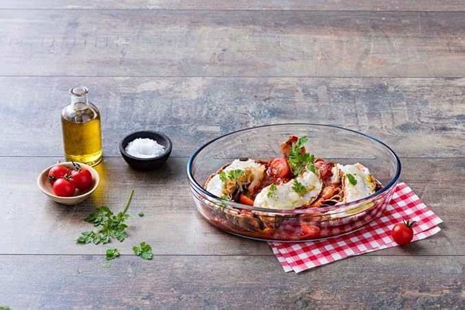 Bộ 3 cỡ khay thủy tinh vi sóng, lò nướng bầu dục sản xuất tại Pháp Arcuisine