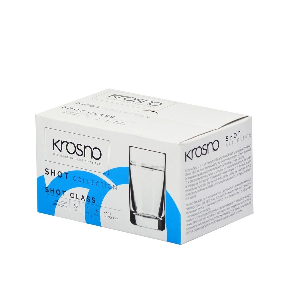 Bộ 6 cốc, ly nhỏ shot rượu mạnh 30ml Ba Lan Krosno-789019