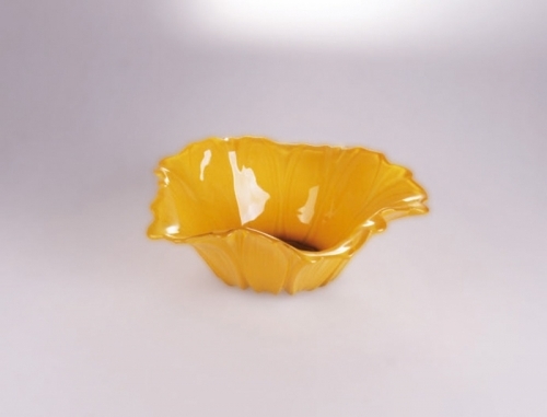 Bát thủy tinh màu vàng thả hoa, đựng hoa quả Walther-Glas: Susanna Sunflower-1202055