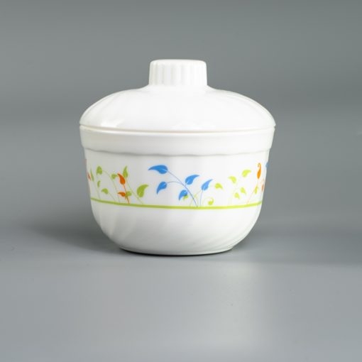 Bát đường có nắp 11cm Rak Glass – Fresh Leaves-3082