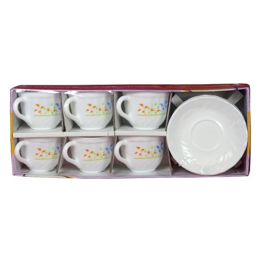 Bộ 6 tách 160ml Sứ thủy tinh Rak Glass – Fresh Leaves-K4700