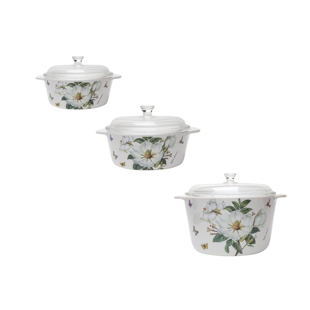 Nồi sứ thủy tinh Luminarc - Mộc Lan Trắng
