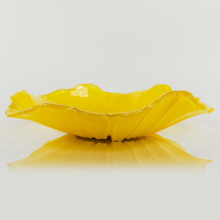 Bát thủy tinh màu vàng thả hoa, đựng hoa quả Walther-Glas: Susanna Sunflower