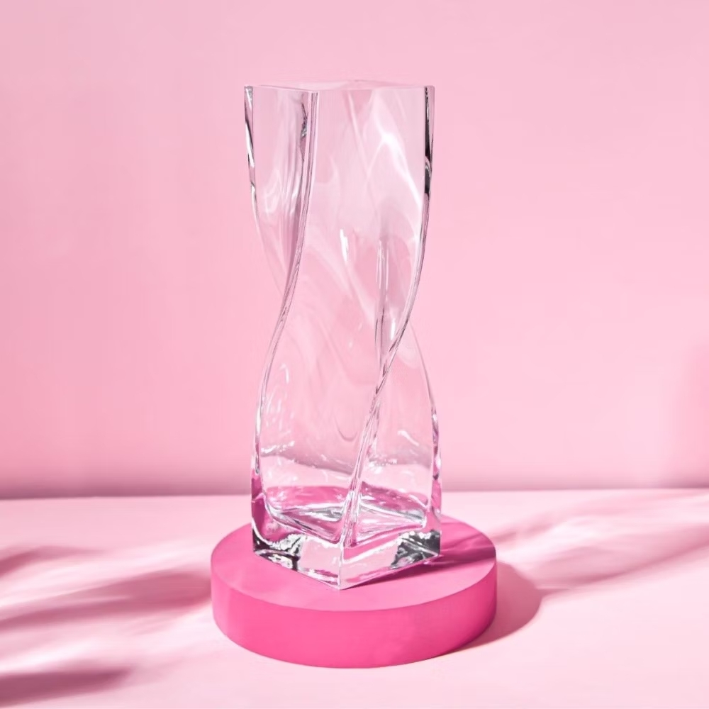 Bình hoa pha lê CASUAL dáng xoắn cao 30cm Ba Lan Krosno – 868103