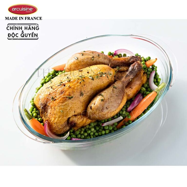Bộ 3 cỡ khay thủy tinh vi sóng, lò nướng bầu dục sản xuất tại Pháp Arcuisine
