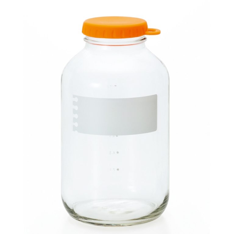 Lọ, hũ thủy tinh 200ml, 320ml, 900ml, 1800ml eCap nắp silicon dễ mở màu cam Nhật Bản Aderia