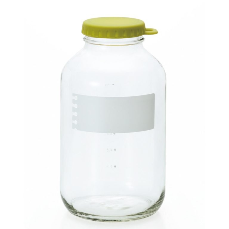 Lọ, hũ thủy tinh 200ml, 320ml, 900ml, 1800ml  eCap nắp silicon dễ mở màu xanh rêu Nhật Bản Aderia