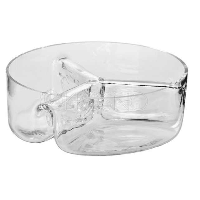 Khay pha lê handmade đựng mứt, ô mai, bánh kẹo Tết 24cm Ba Lan Krosno-791302