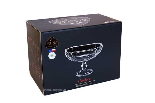 Bát pha lê thả hoa, đựng hoa quả có chân cao 29cm Ba Lan Irena – Hamburg 839335