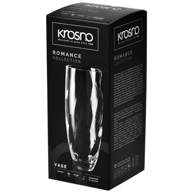 Bình, lọ hoa pha lê ROMANCE 30cm Ba Lan Krosno-788425