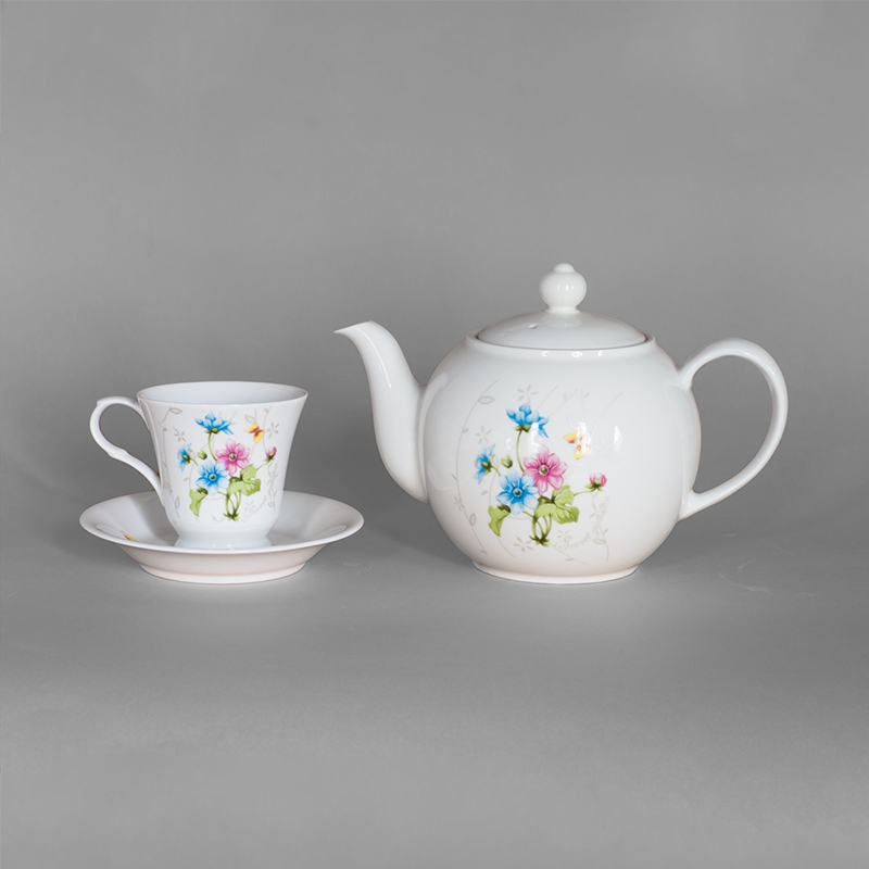 Bộ ấm tách trà Secret Garden to sứ cao cấp Hàn Quốc Seokchon-VBF-129