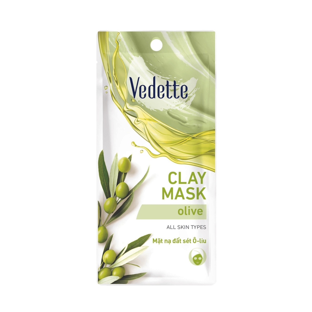 Mặt Nạ Đất Sét Oliu Vedette 15Ml + 1 Mặt Nạ Vedette Bất Kỳ