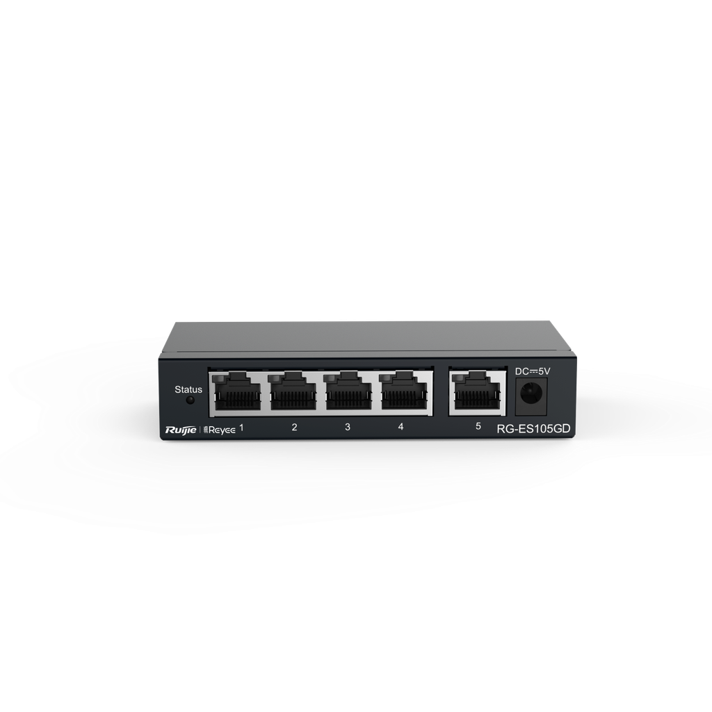 Switch chia mạng Ruijie RG-ES105GD (5 cổng Gigabit, vỏ sắt)