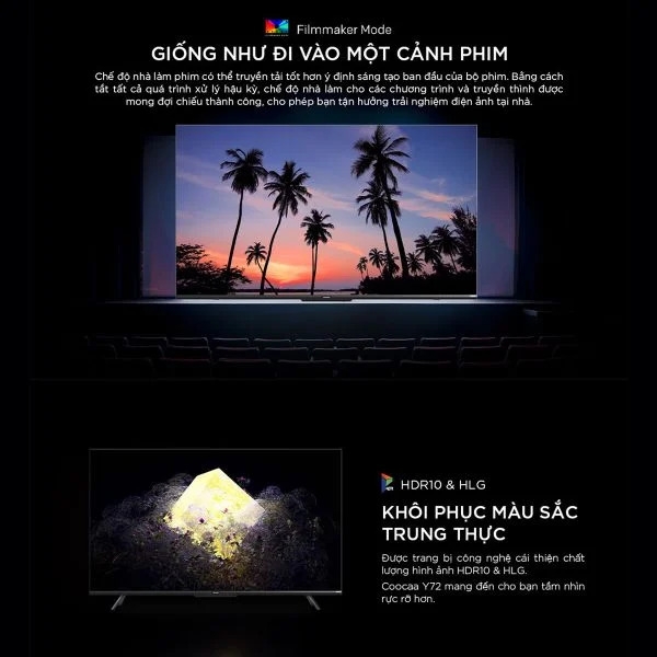 Android Google Tivi Coocaa 55 inch UHD 4K 55Y68 điều khiển giọng nói
