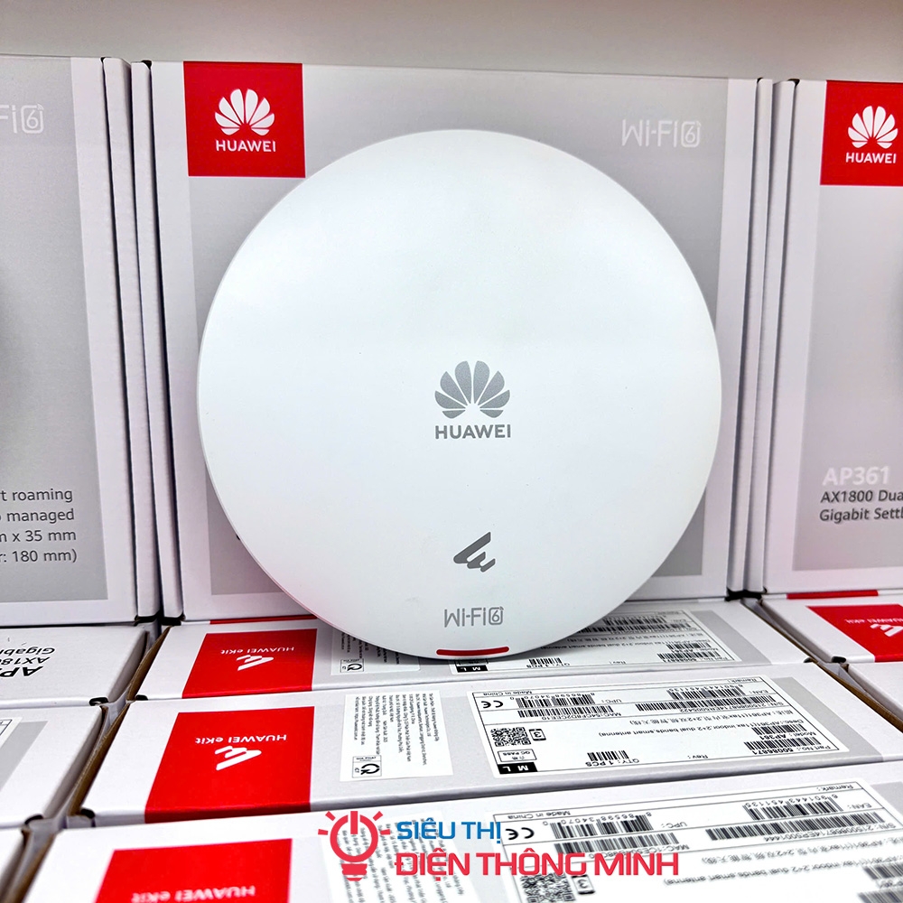 Bộ phát Wifi Huawei gắn trần, gắn tường AP361 (Wifi 6, AX1800, Lan Gigabit)