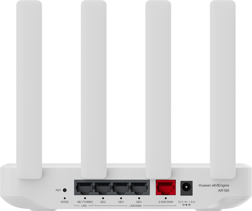 Modem Router Wifi cân bằng tải Huawei eKit AR180 (Wifi 7, 3600Mbps, WAN 2.5GE, 4 LAN GE, 100 user)