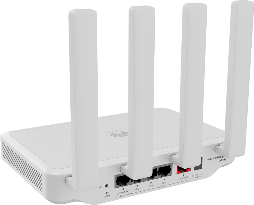 Modem Router Wifi cân bằng tải Huawei eKit AR180 (Wifi 7, 3600Mbps, WAN 2.5GE, 4 LAN GE, 100 user)