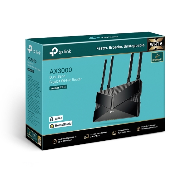 Bộ phát Wifi TP-LINK Archer AX53 (WiFi 6 AX3000 4 ăng ten)