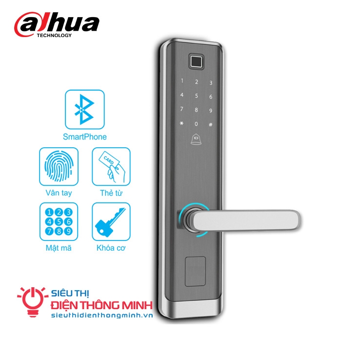 Khóa cửa điện tử Dahua ASL8212S-B màu bạc